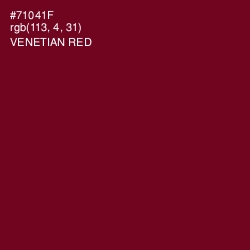 #71041F - Venetian Red Color Image